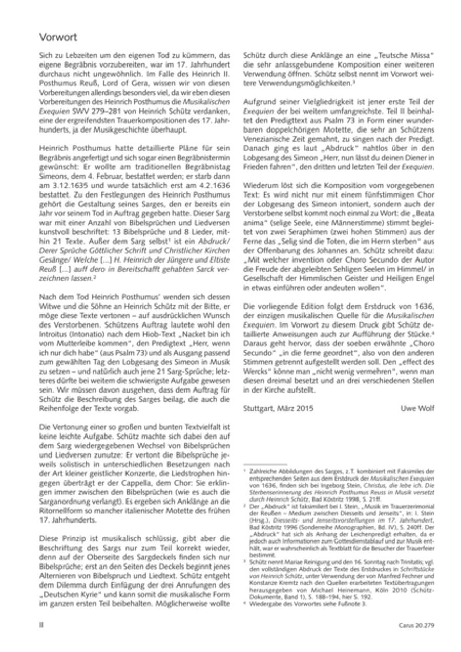 Musikalische Exequien I-III Score scores gallery preview page 3