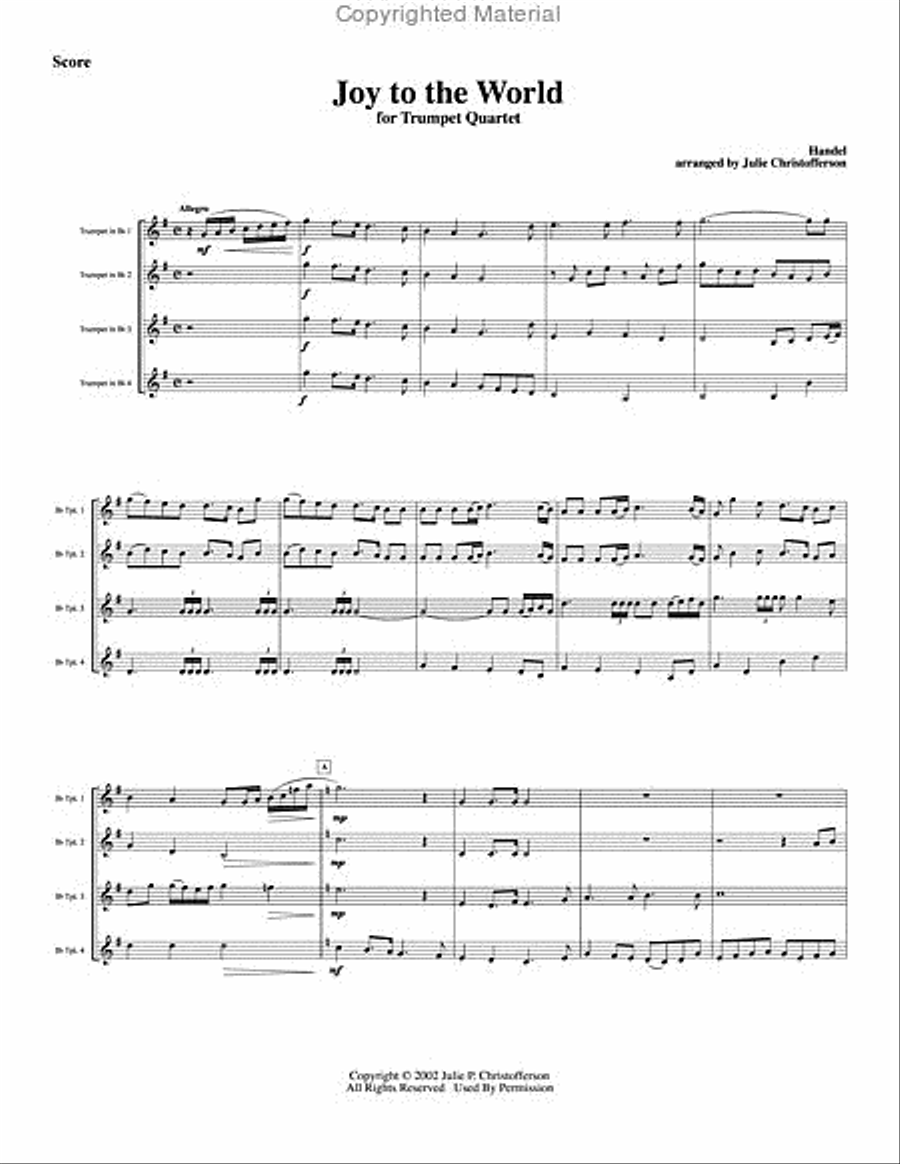 Joy to the World Trumpet scores gallery preview page 2