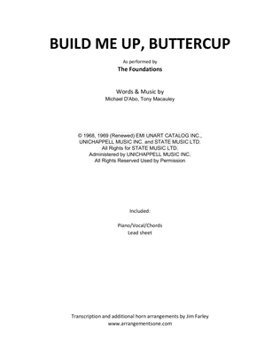 Book cover for Build Me Up, Buttercup