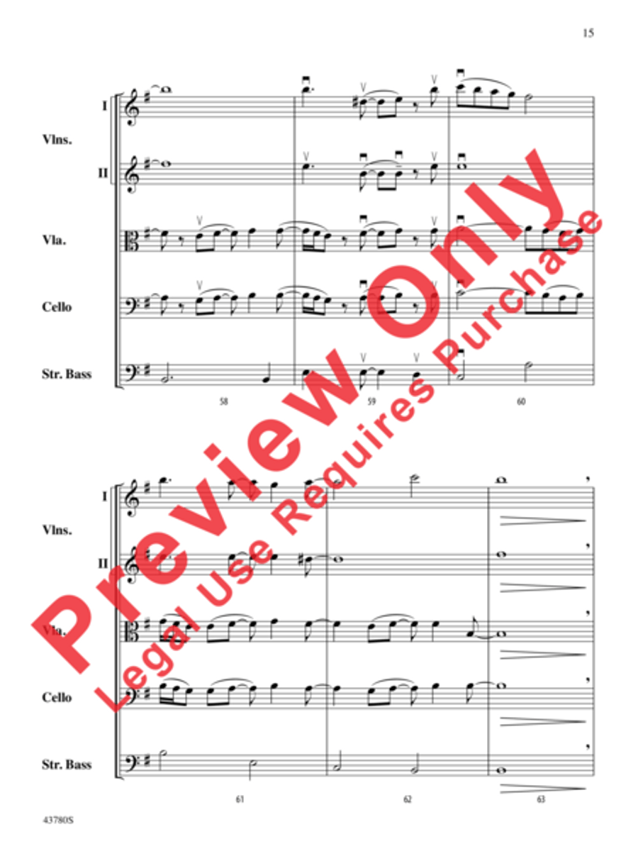Bring Me to Life String Orchestra scores gallery preview page 16