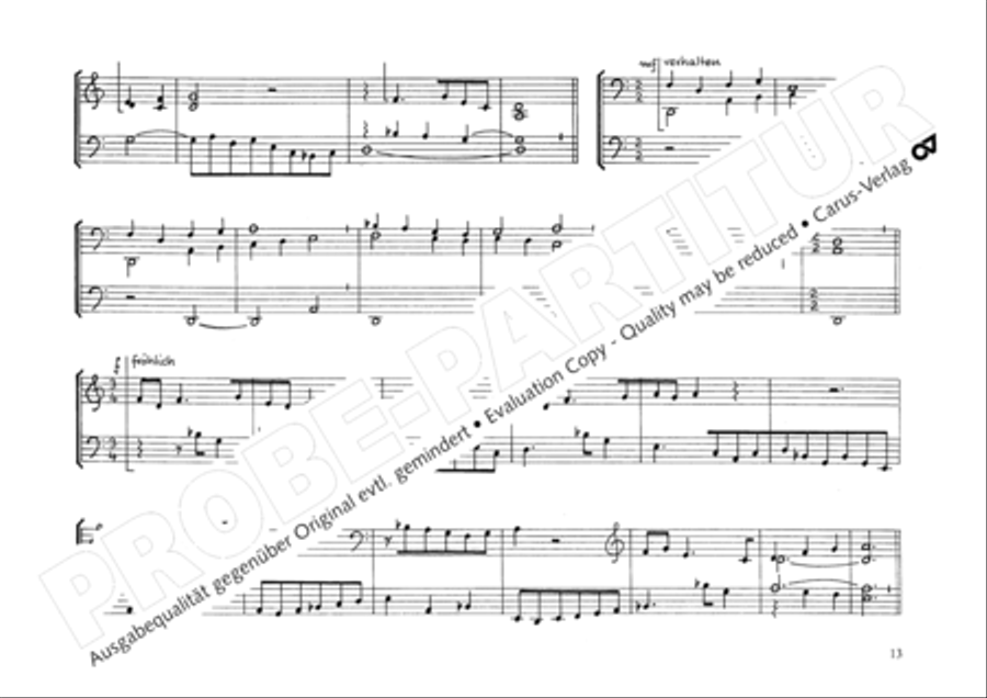 Two Organ Works (Zwei Orgelstucke) Organ scores gallery preview page 14
