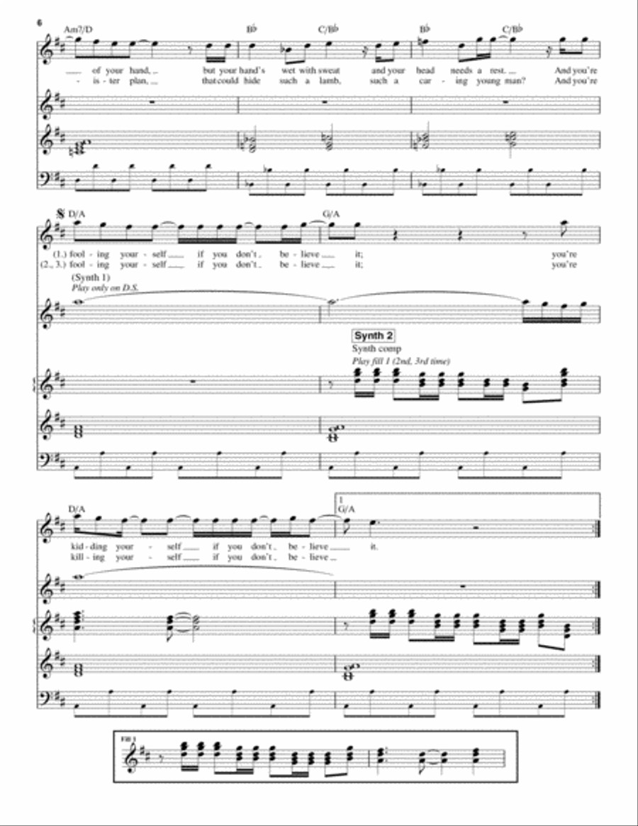 Fooling Yourself (The Angry Young Man) Piano scores gallery preview page 6
