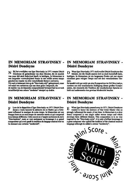 In Memoriam Stravinsky image number null
