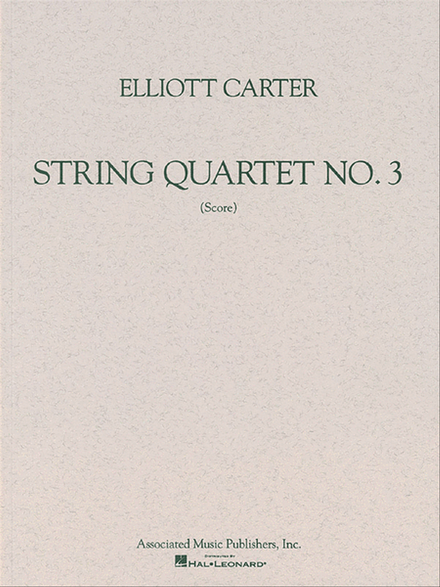 String Quartet No. 3 (1971) String Quartet scores gallery preview page 1