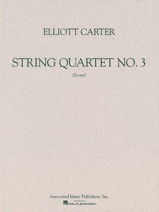 Book cover for String Quartet No. 3 (1971)