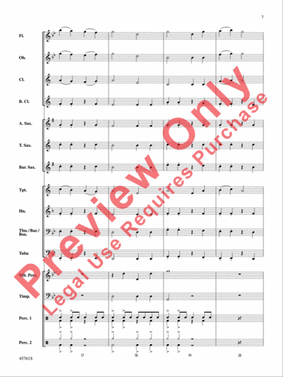 Battle of the Primes Concert Band scores gallery preview page 8