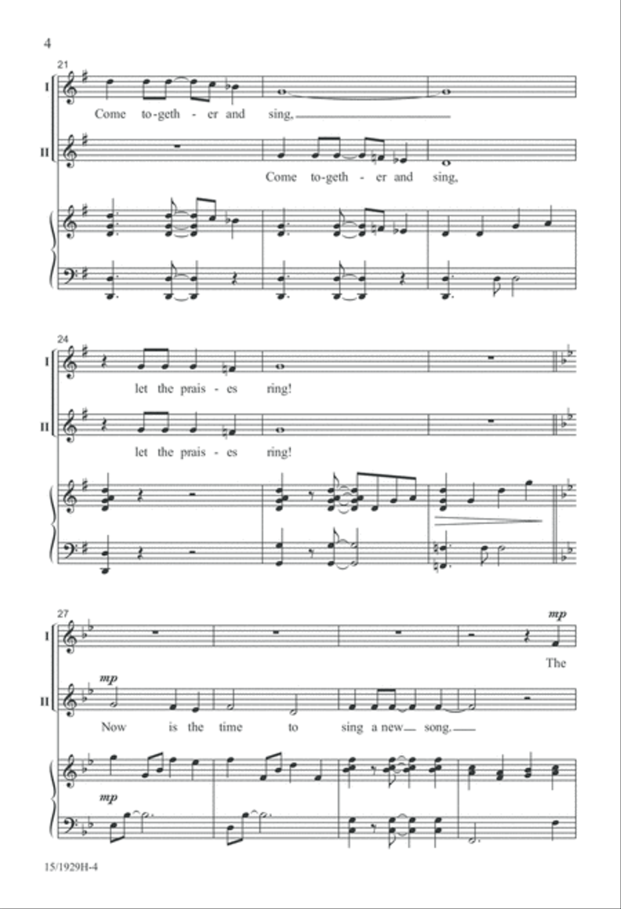 Canticle of Praise 2-Part scores gallery preview page 4