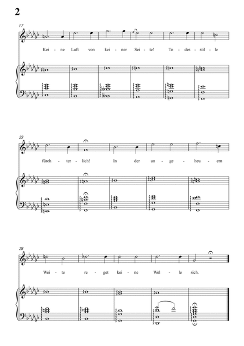Schubert-Meeres Stille,Op.3 No.2 in bG for Vocal and Piano
