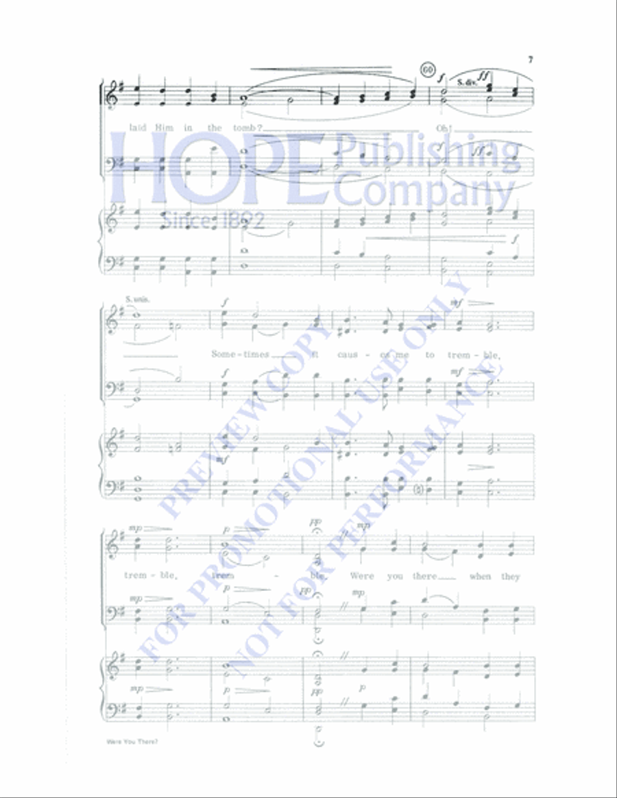 Were You There? 4-Part scores gallery preview page 7