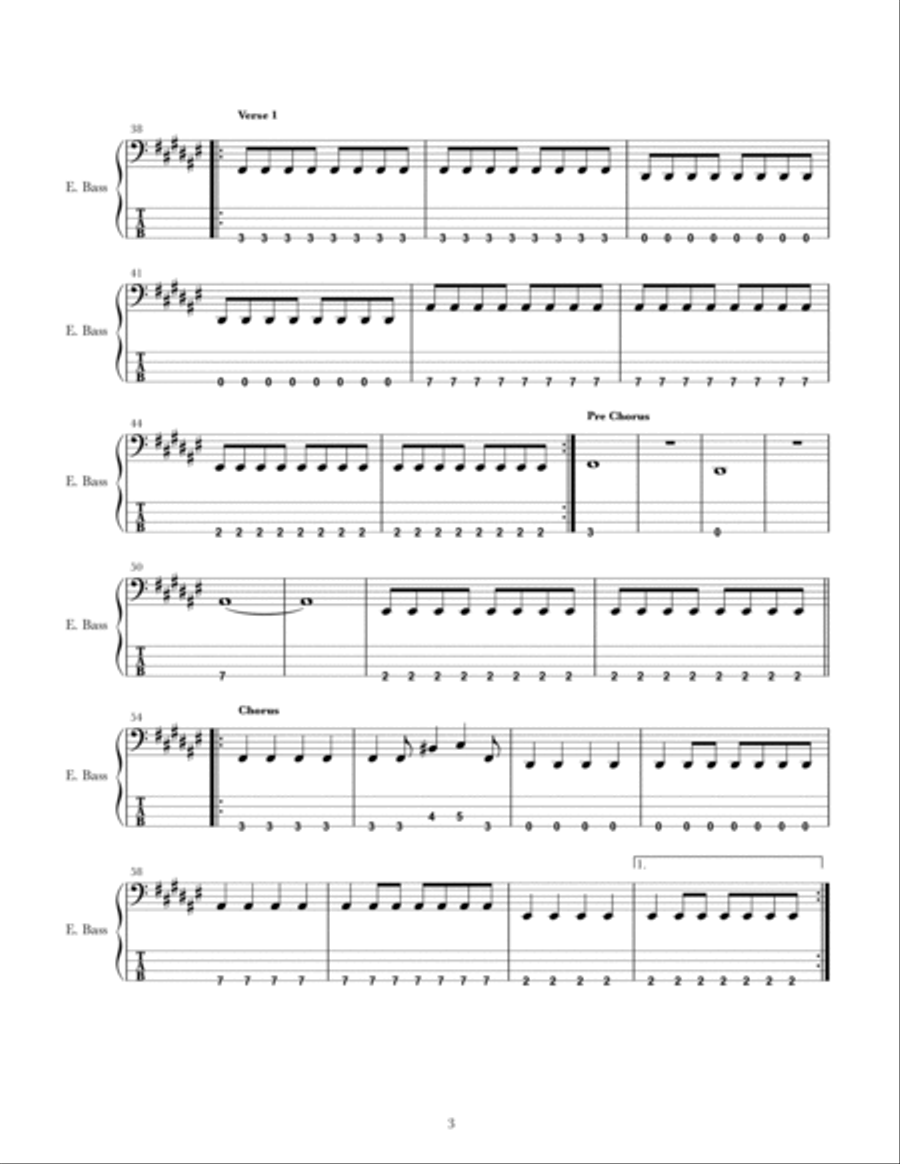 Decode Guitar Tablature scores gallery preview page 3