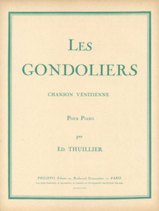 Book cover for Les Gondoliers