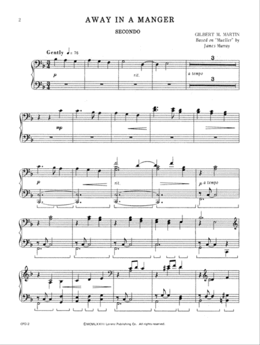 Christmas Piano Duets for Church Use Piano Duet scores gallery preview page 2
