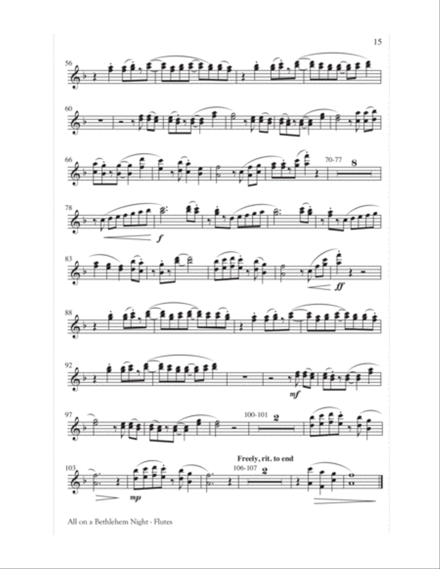 All on a Bethlehem Night 4-Part scores gallery preview page 16