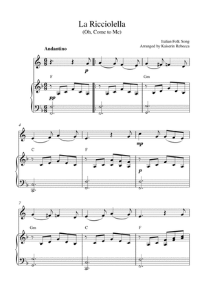 La Ricciolella (Oh, Come to Me) (English horn solo and piano accompaniment with chords)