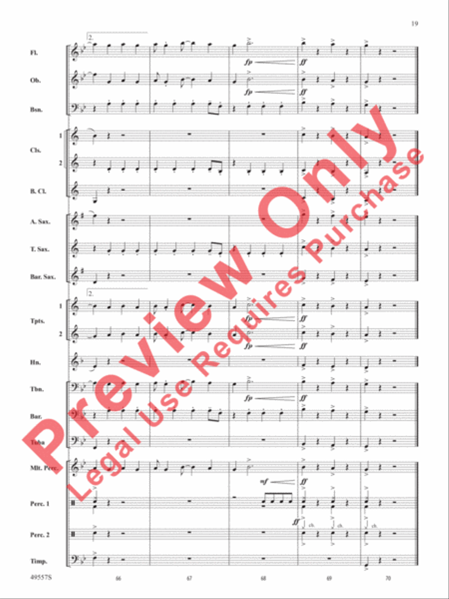 Dance Monkey Dance Monkey Concert Band scores gallery preview page 20