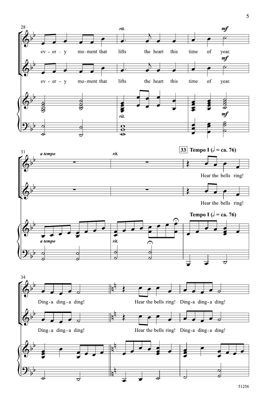 Hear the Bells Ring! Choir scores gallery preview page 4
