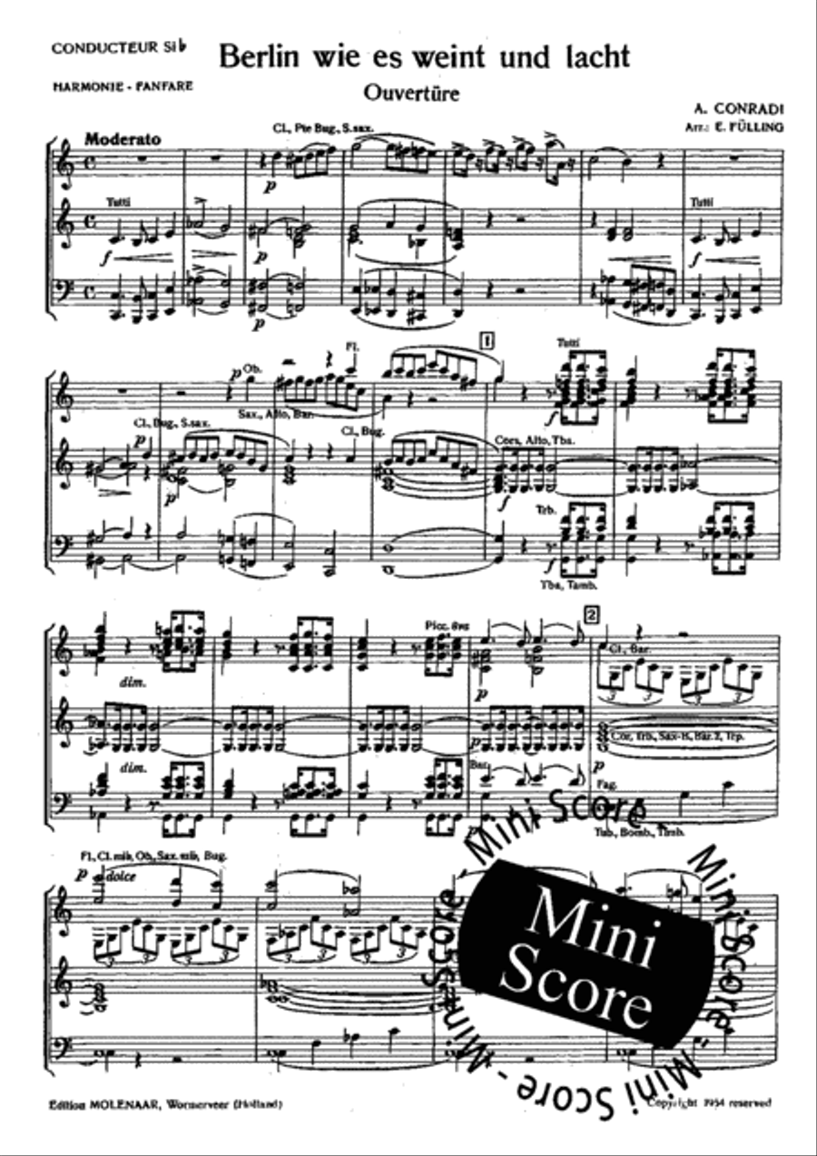 Berlin Wie es Weint und Lacht Fanfare Band scores gallery preview page 5