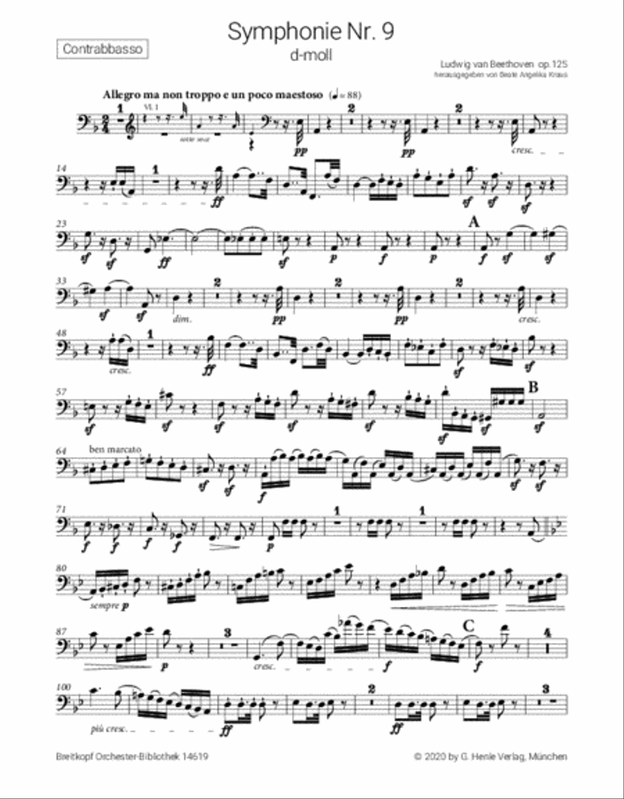 Symphony No. 9 in D minor Op. 125 4-Part scores gallery preview page 2