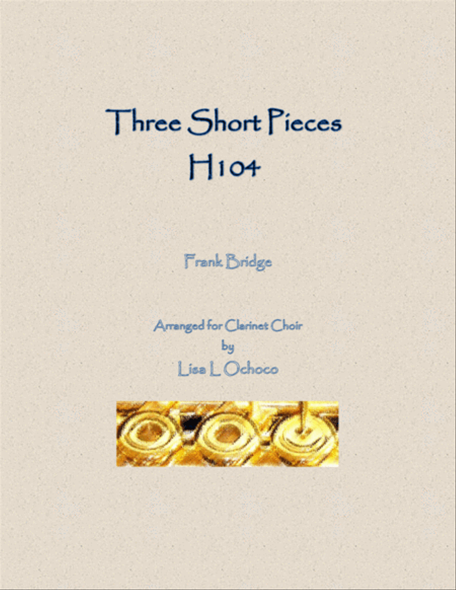 Three Short Pieces H104 for Clarinet Choir Clarinet Choir scores gallery preview page 1