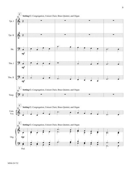 Darwall's 148th A Congregational Hymn Setting for Brass