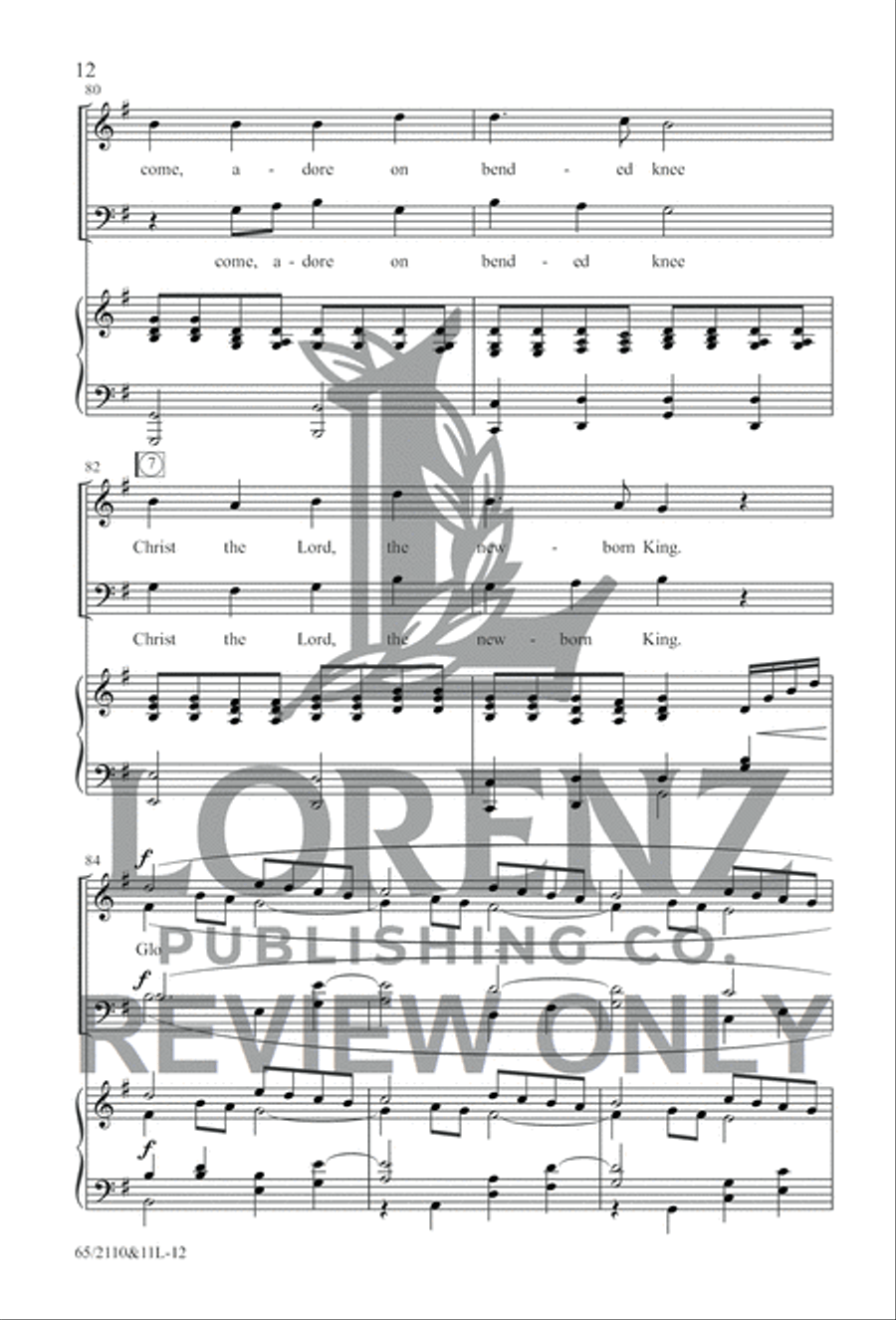 The Road to Bethlehem 4-Part scores gallery preview page 11