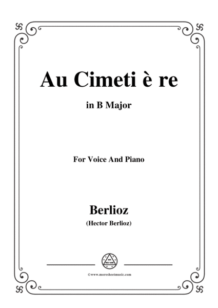Berlioz-Au Cimetière in B Major，for voice and piano image number null