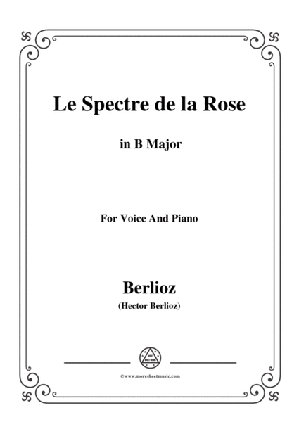 Berlioz-Le Spectre de la Rose in B Major，for voice and piano image number null