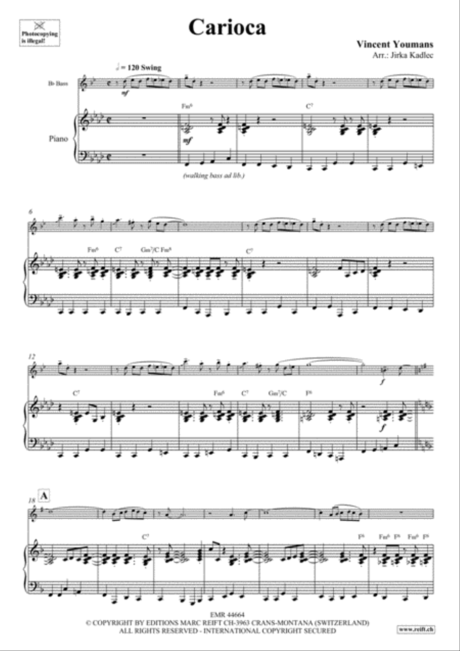 Carioca Piano Accompaniment scores gallery preview page 4