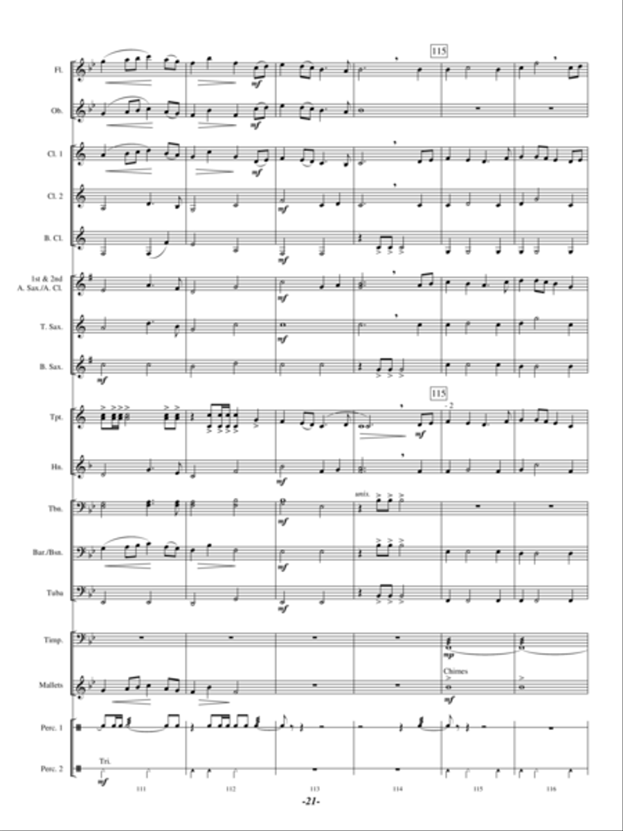 Whispering Ridge Whispering Ridge Concert Band scores gallery preview page 20