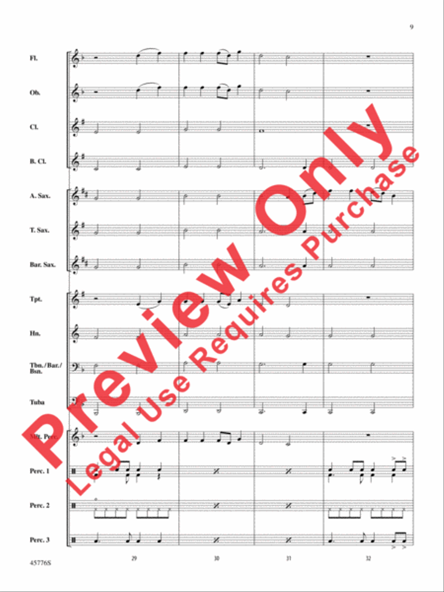 Sorry Concert Band scores gallery preview page 10