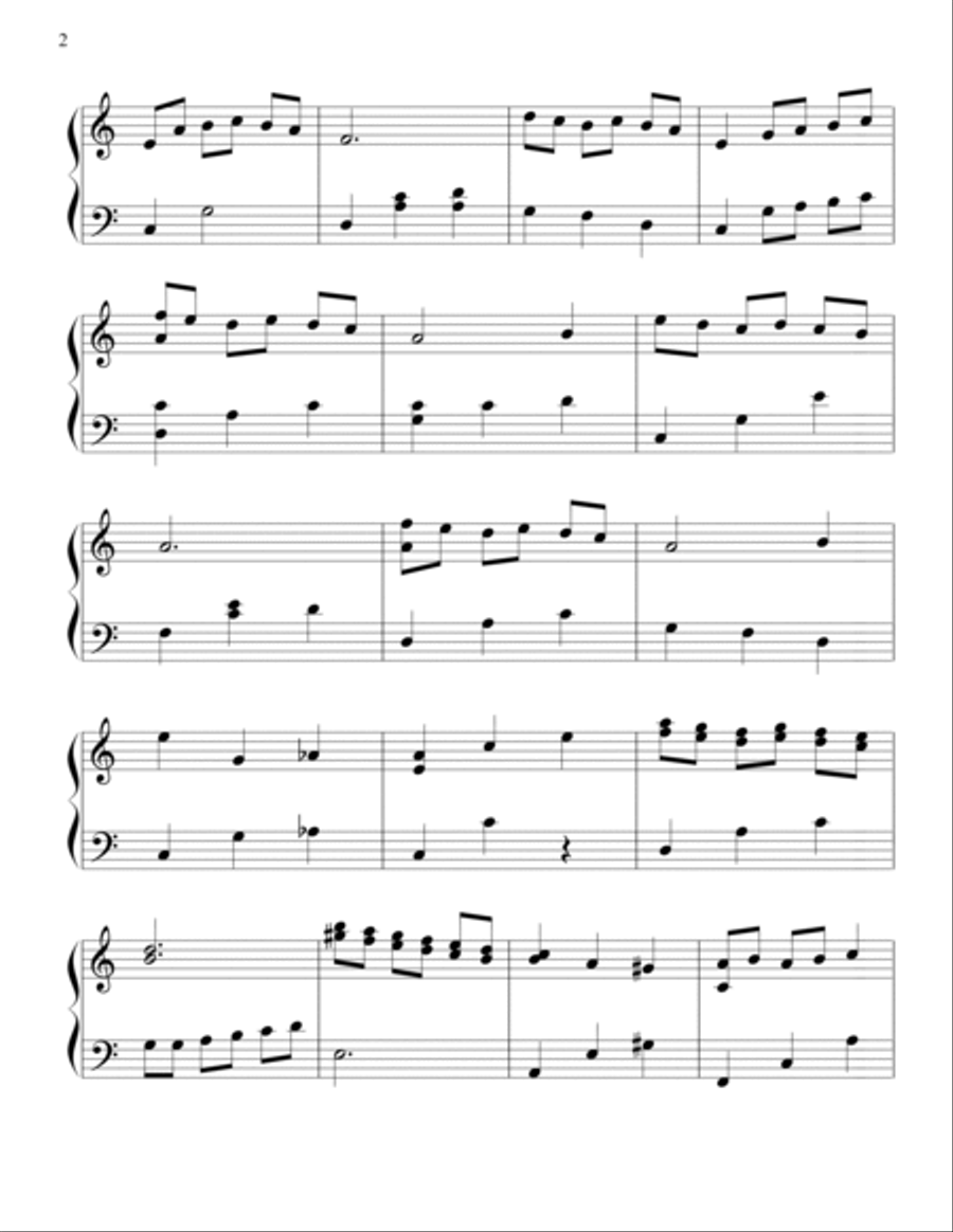 Mia & Sebastian's Theme Easy Piano scores gallery preview page 2