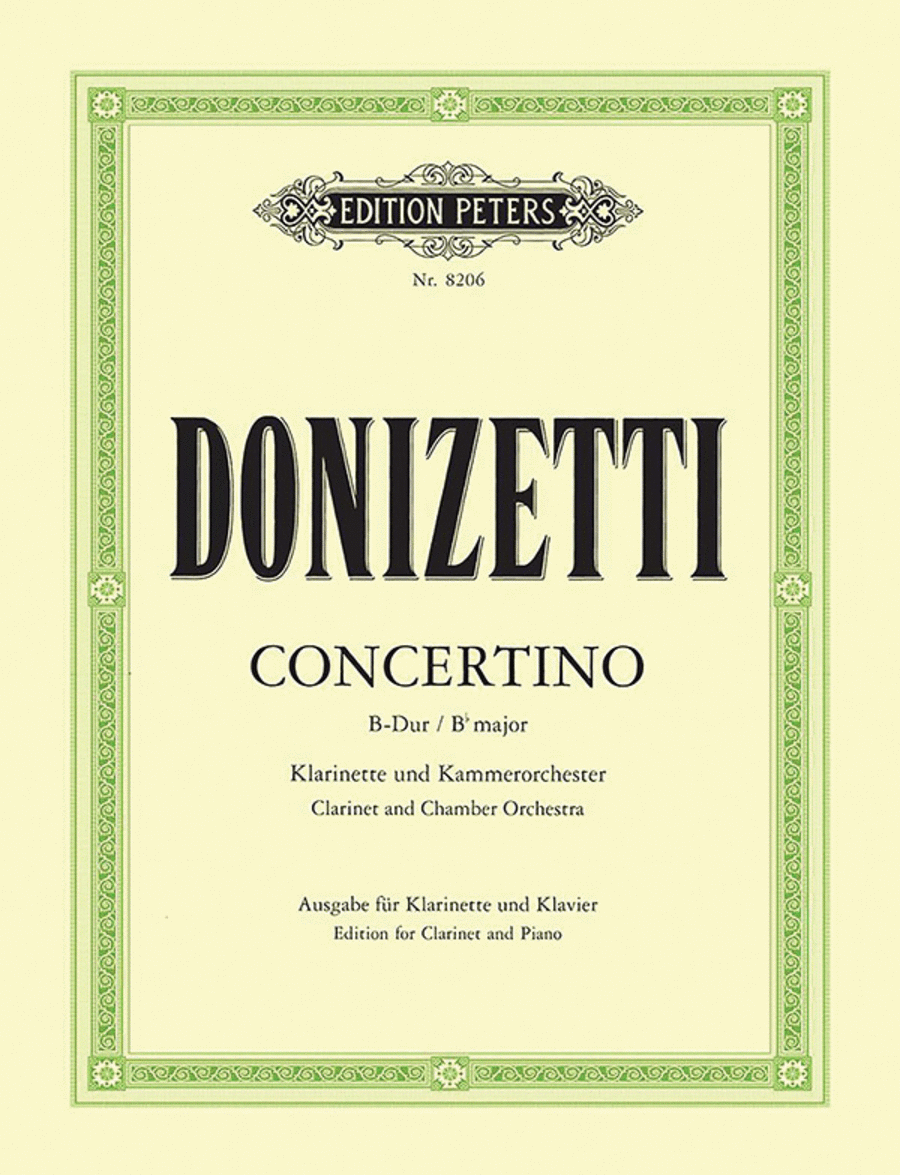 Clarinet Concertino in B-flat Major (Cl,Pf)