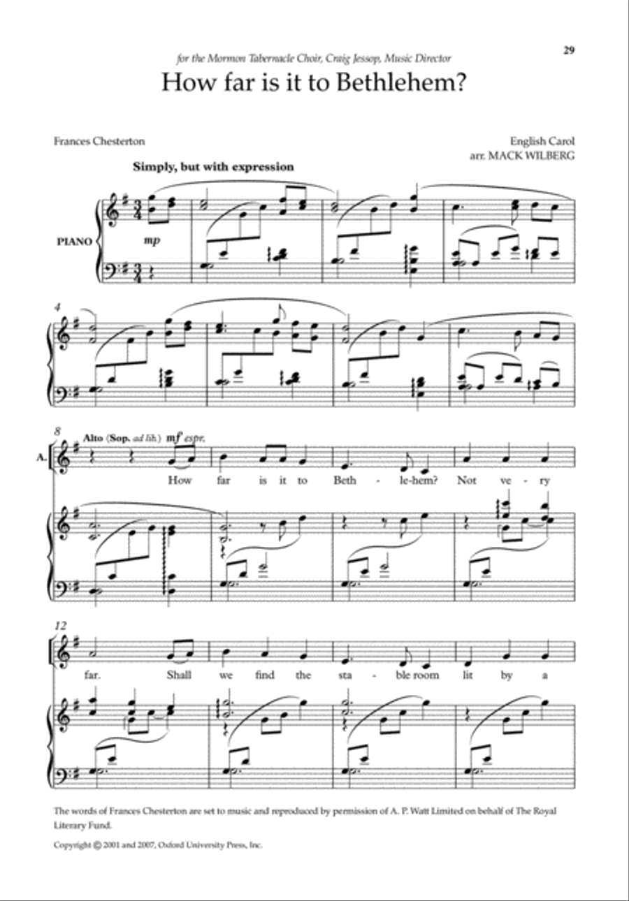 Mack Wilberg Carols Mack Wilberg Carols 4-Part scores gallery preview page 8