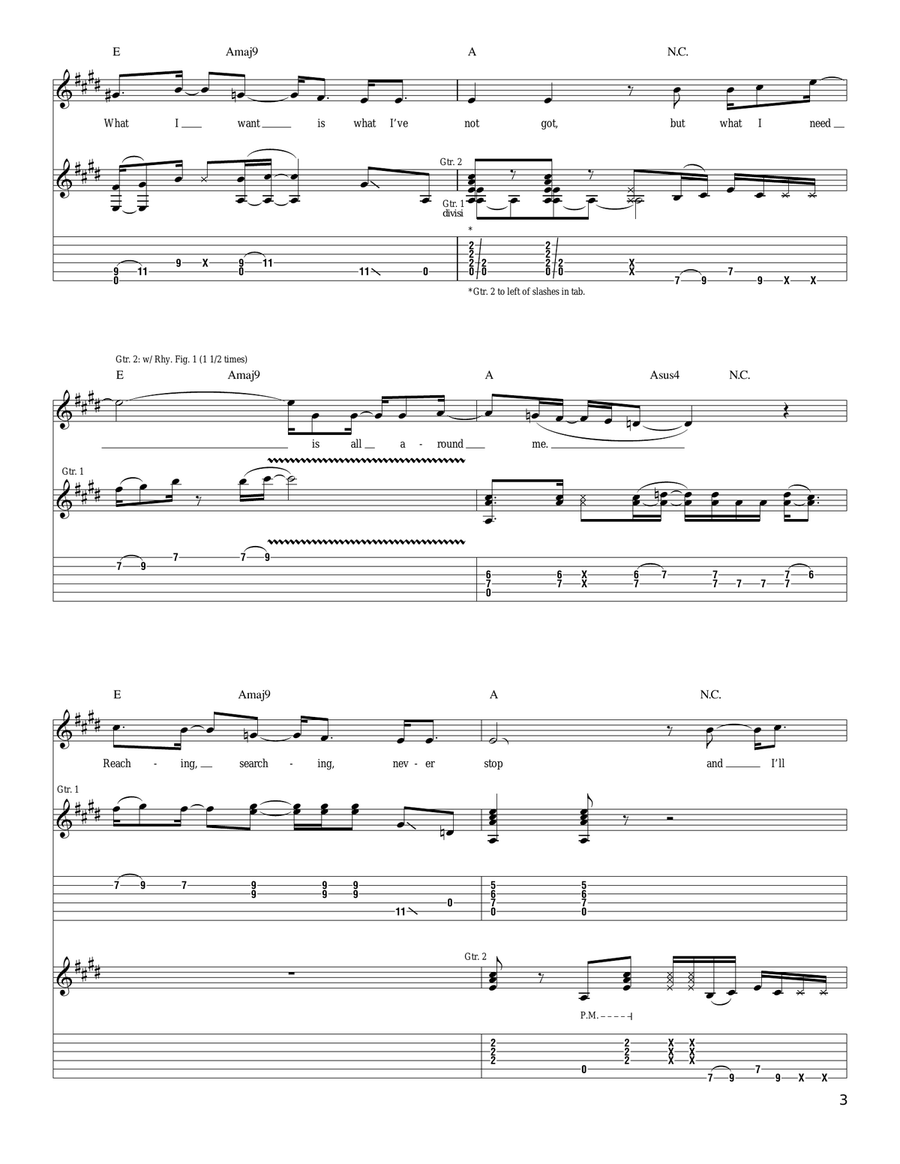 Jimi Thing Acoustic Guitar scores gallery preview page 3
