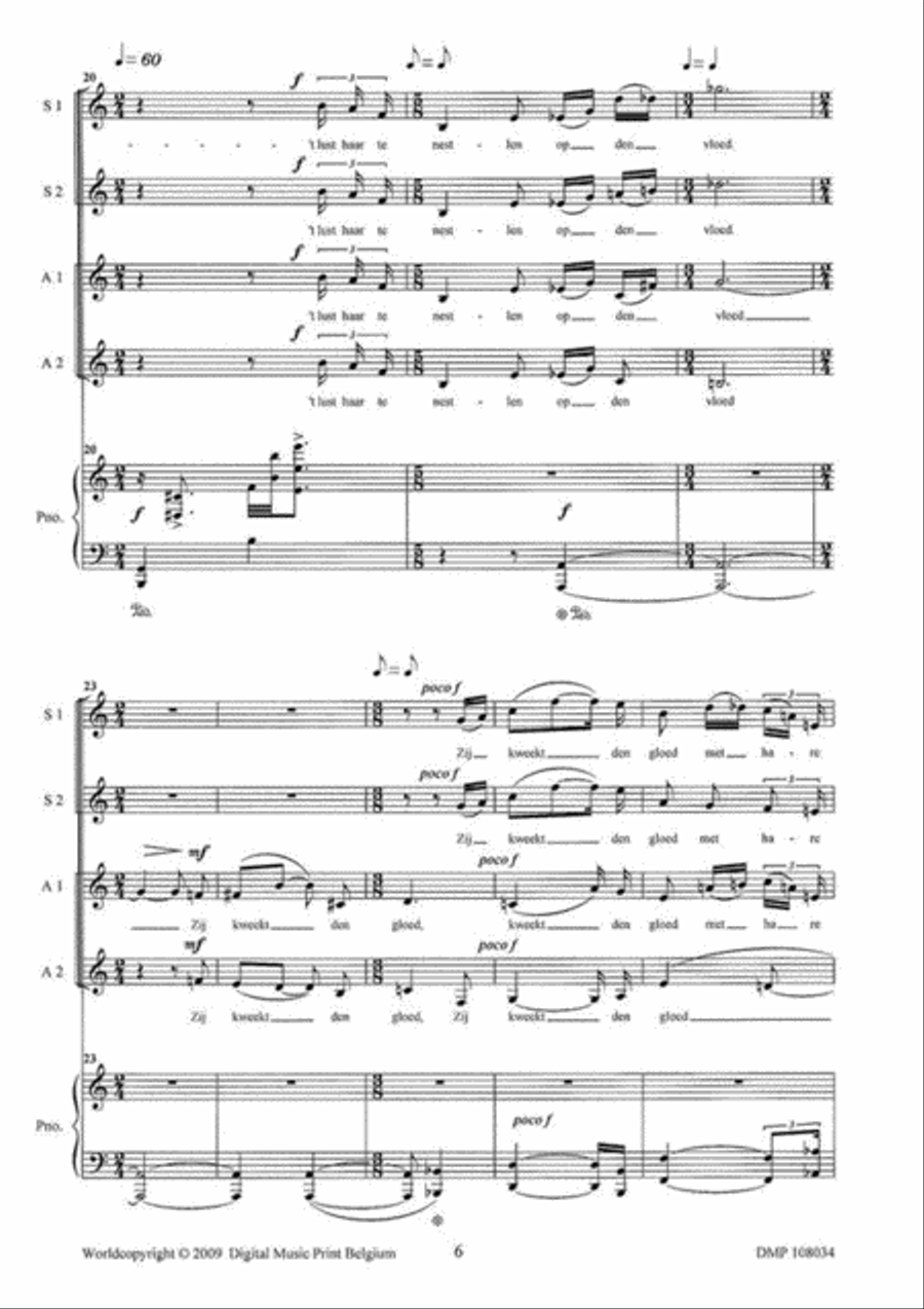 Reizang Van Joffers Reizang Van Joffers Unison Choir scores gallery preview page 5