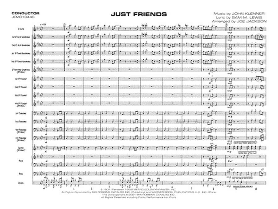 Just Friends: Score
