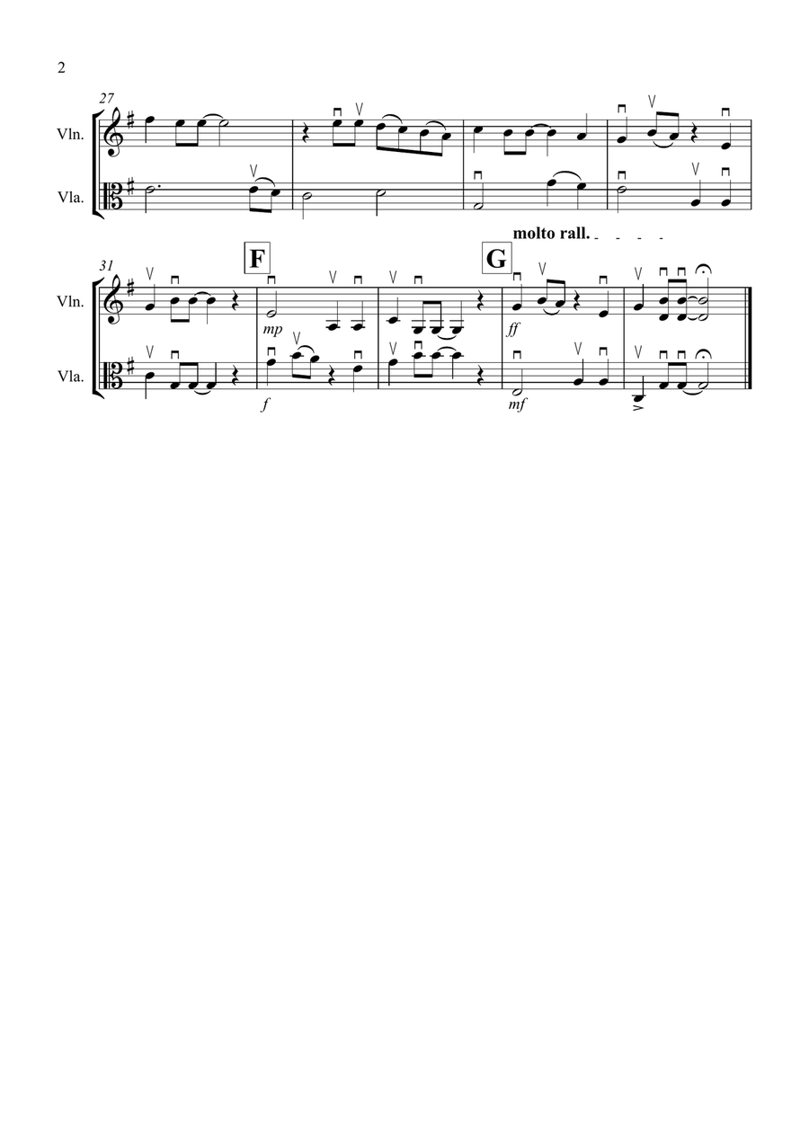 Yesterday Yesterday String Duet scores gallery preview page 2