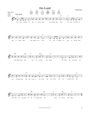 Do Lord (from The Daily Ukulele) (arr. Liz and Jim Beloff)
