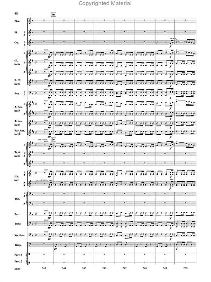 William Tell Overture Concert Band scores gallery preview page 49