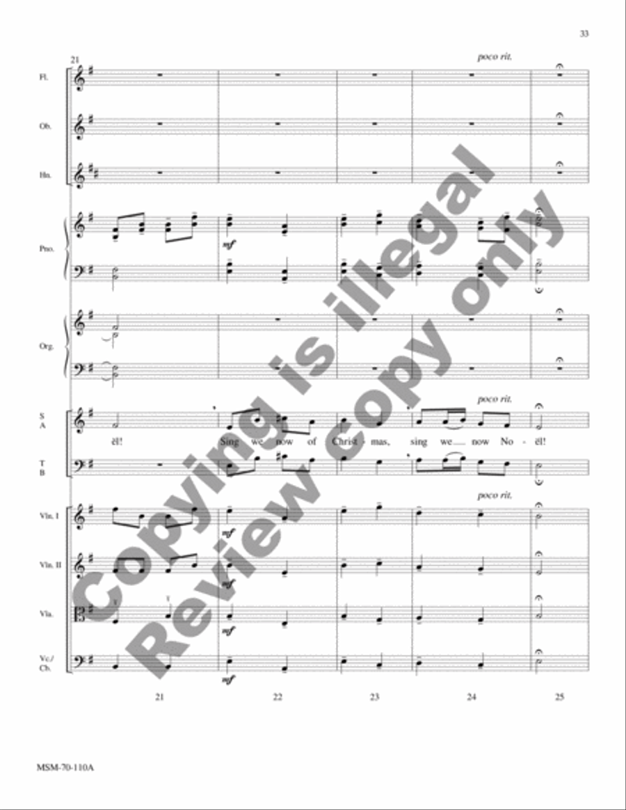 A Carol Suite (Chamber Orchestra Score) Choir scores gallery preview page 14