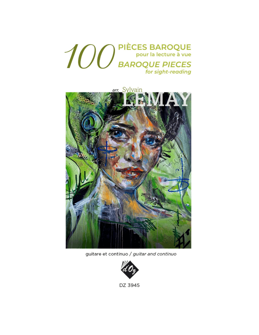 100 pièces baroque pour la lecture à vue Classical Guitar scores gallery preview page 1