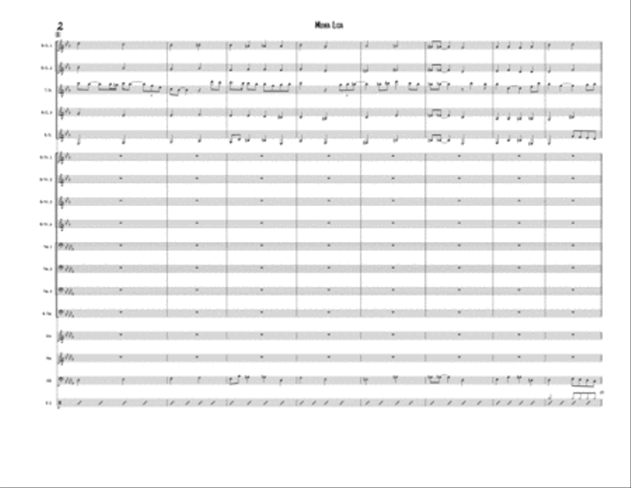 Mona Lisa Mona Lisa Jazz Ensemble scores gallery preview page 2