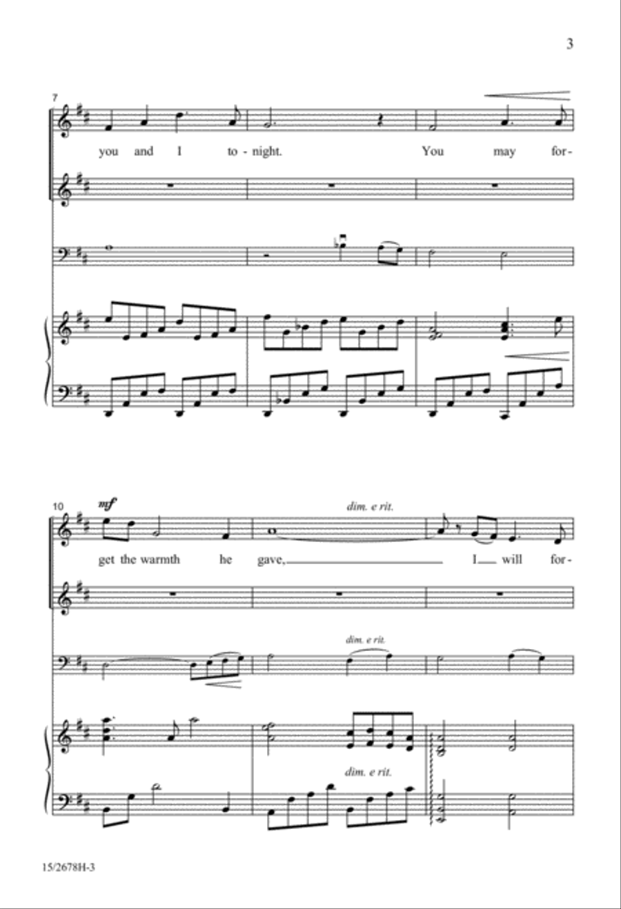Heart, We Will Forget Him SSA scores gallery preview page 4