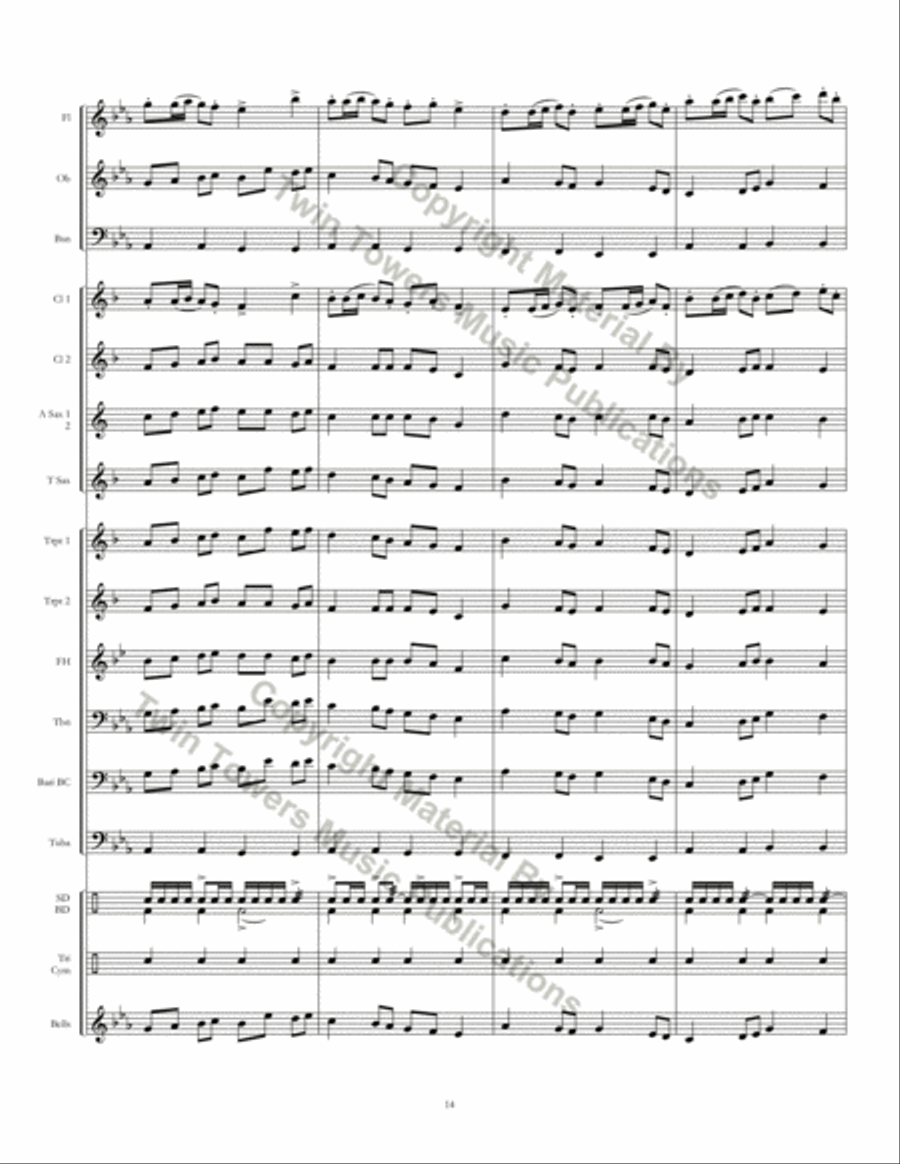 Twin Cities March Concert Band scores gallery preview page 15