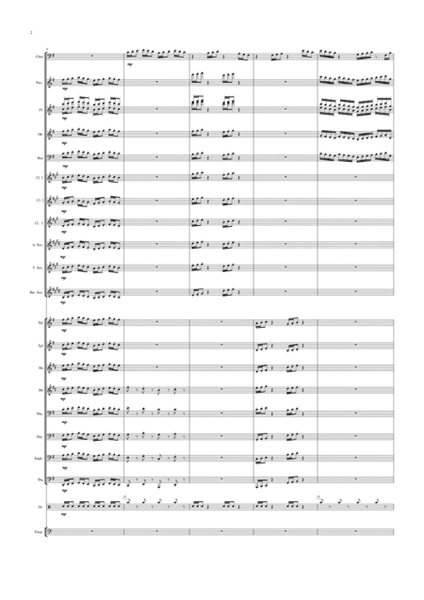 Barton Cummings: Concertino for contrabassoon and concert band, full score and solo part