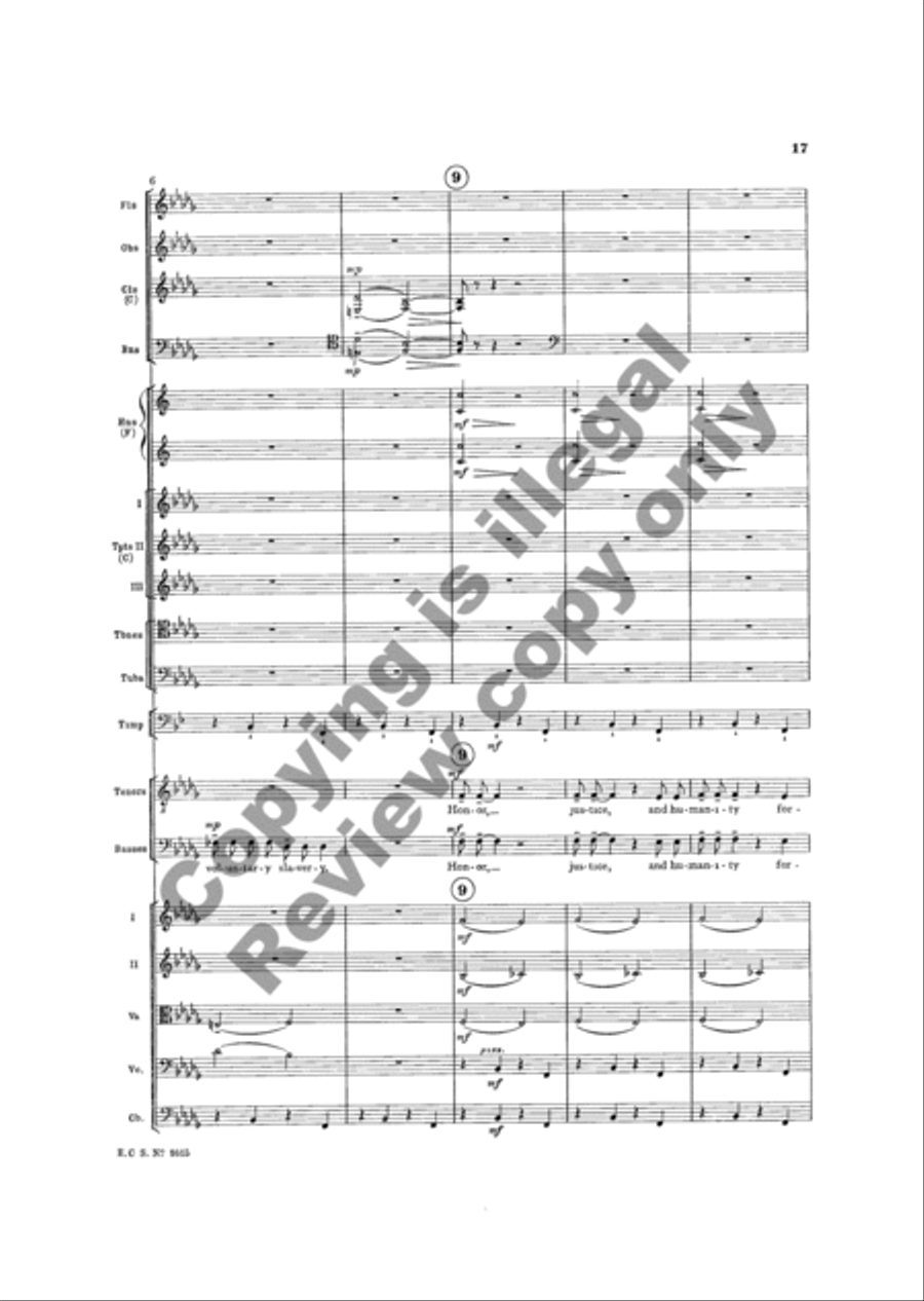 The Testament of Freedom (Additional Orchestra Score) Choir scores gallery preview page 30
