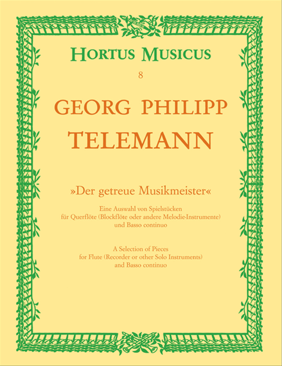 Der getreue Musikmeister Flute scores gallery preview page 1
