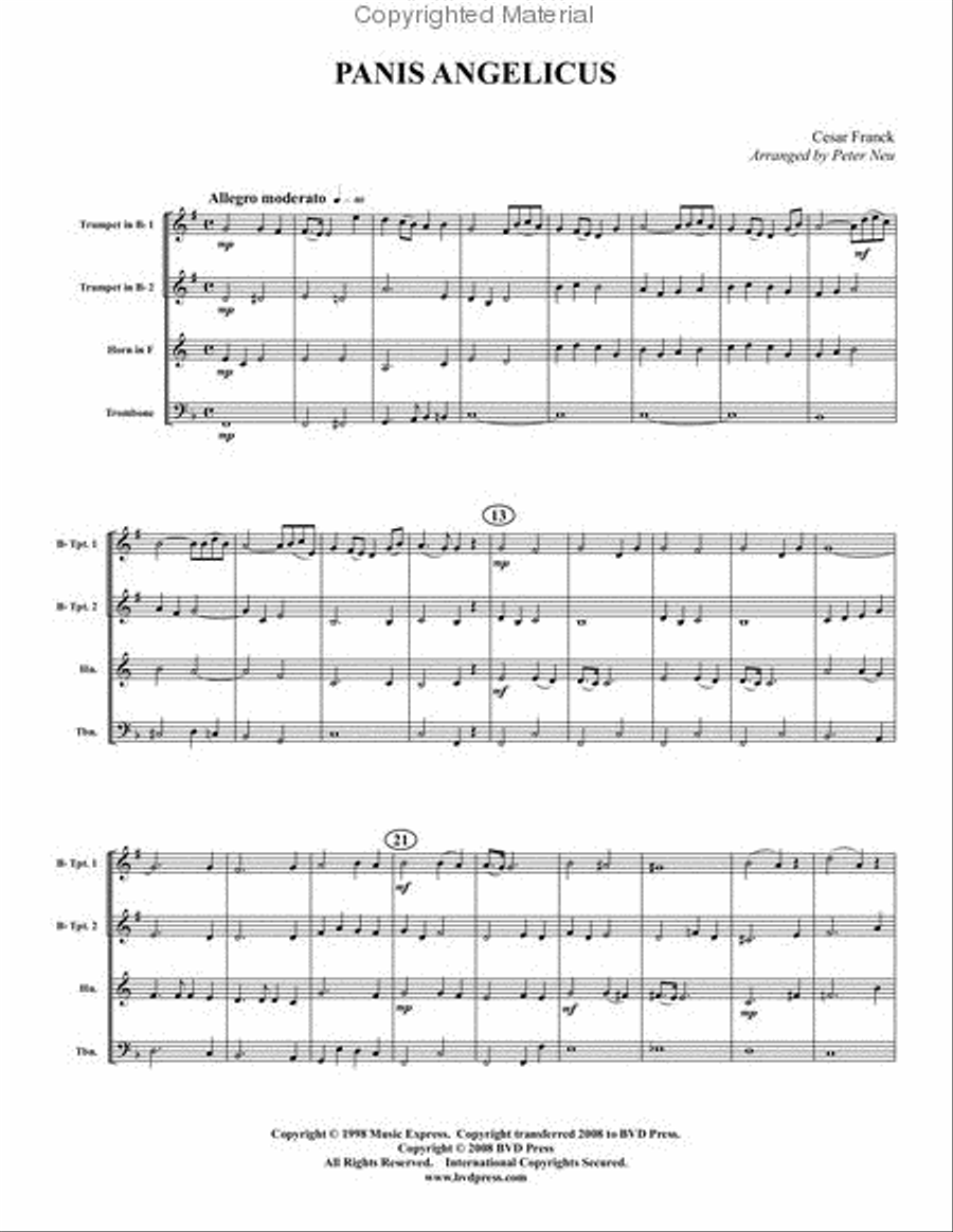 Festive Brass Album Brass Quartet scores gallery preview page 14