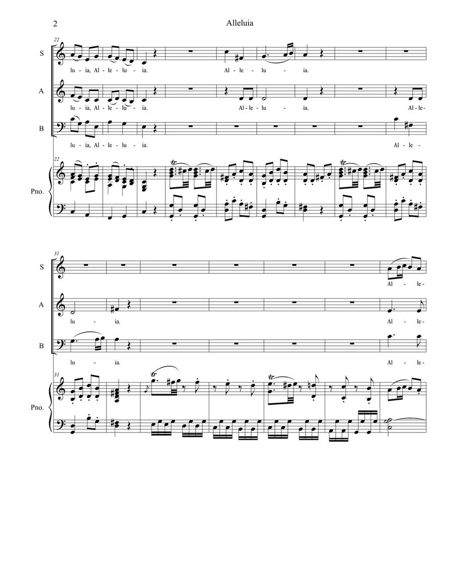 Alleluia (from 