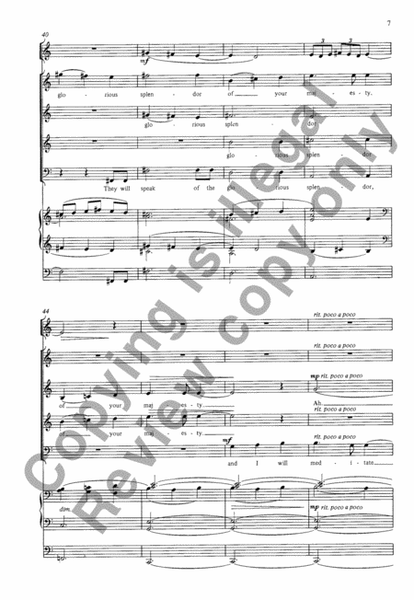 I Will Exalt You (Choral Score)